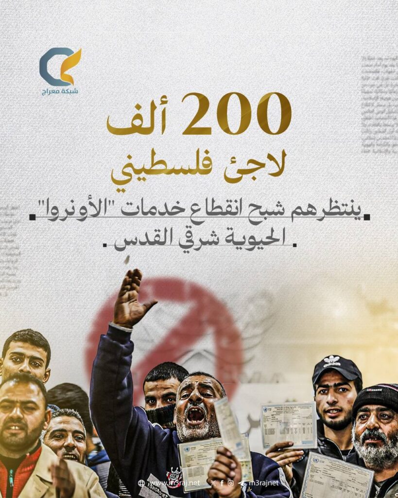 “الأونروا”: خدماتنا مهددة بالانقطاع عن 200 ألف لاجئ فلسطيني بالقدس